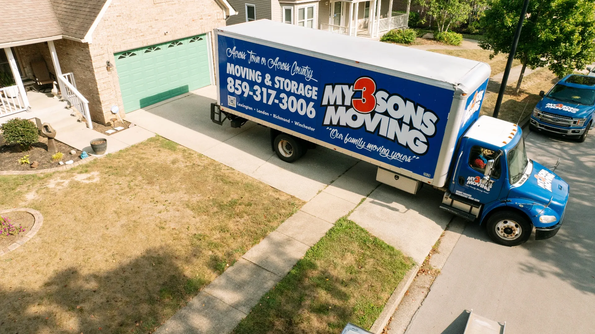 My 3 Sons Moving truck ready for professional moving services